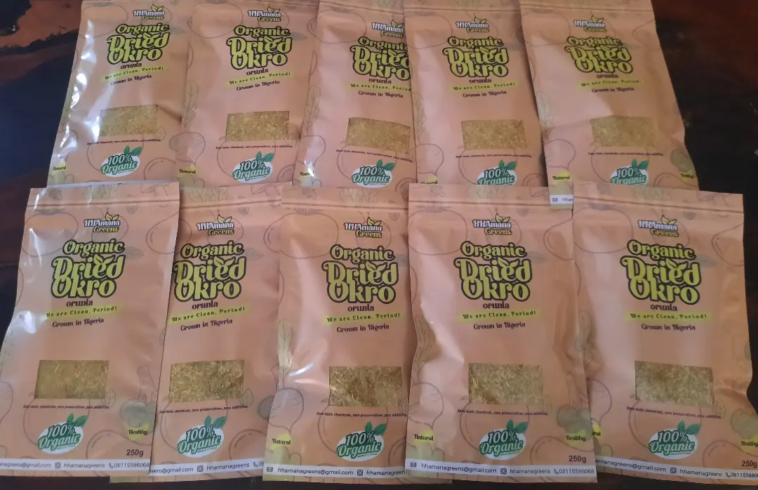 Organic Dried Okro